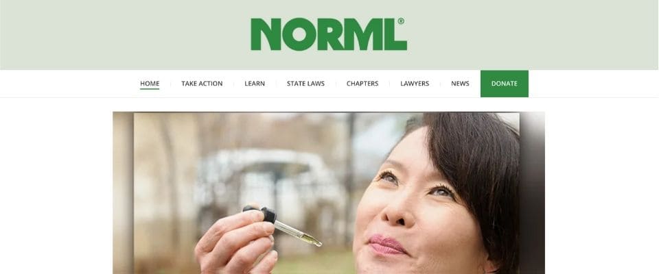 『NORML(The National Organization for the Reform of Marijuana Laws )』の記事ページ